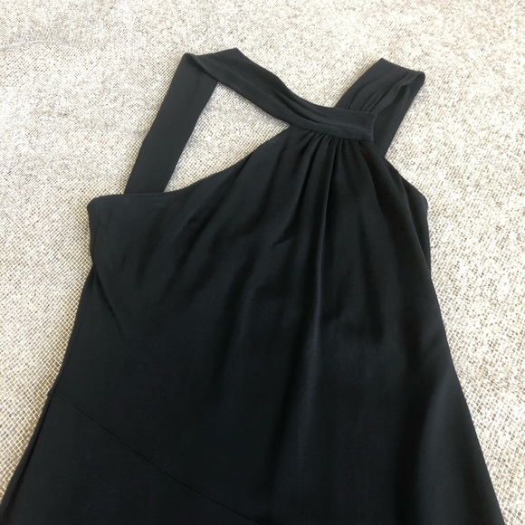 BCBG Maxazria Black Asymmetrical Dress - Picture 2 of 11